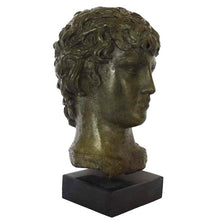 Load image into Gallery viewer, Antinous bronze bust - Antinoos - Ancient Greece Rome - Emperor Hadrian favorite