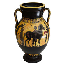 Load image into Gallery viewer, Achilles and Ajax by Exekias Painter - Amphora Vase - Vatican Museum Replica