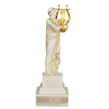 Load image into Gallery viewer, Apollo small Alabaster aged statue God of Music Poetry Sun and Light - Prophecy