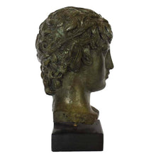 Load image into Gallery viewer, Antinous bronze bust - Antinoos - Ancient Greece Rome - Emperor Hadrian favorite