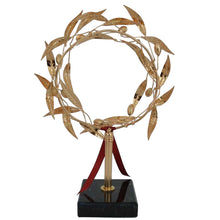 Load image into Gallery viewer, Bronze Olive Wreath on marble base - Olympic Games Prize - Kotinos