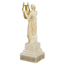 Load image into Gallery viewer, Apollo small Alabaster aged statue God of Music Poetry Sun and Light - Prophecy