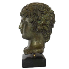 Load image into Gallery viewer, Antinous bronze bust - Antinoos - Ancient Greece Rome - Emperor Hadrian favorite