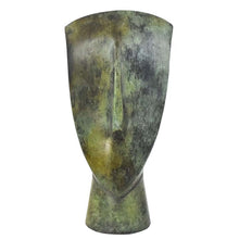 Load image into Gallery viewer, Cycladic Bronze Head Figurine - Ancient Greek Abstract Art statue Simplicity