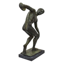 Load image into Gallery viewer, Discobolus of Myron bronze statue - Discus Thrower Athlete Ancient Olympic Games