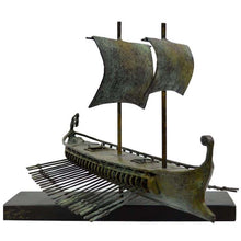 Load image into Gallery viewer, Ancient Bronze Ship Trireme - Penteconter - Athenians Spartans fleet vs Persian