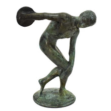 Load image into Gallery viewer, Discobolus of Myron small bronze statue - Discus Thrower Athlete - Olympic Games