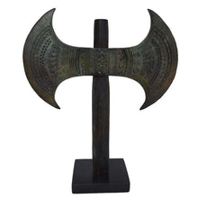 Load image into Gallery viewer, Double Headed Axe - Large Bronze Labrys - Museum Reproduction - Minoan Period