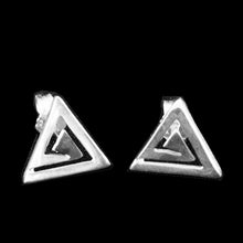 Load image into Gallery viewer, Ancient Greece Meander Sterling Silver 925 Earrings - Symbol Of Infinity