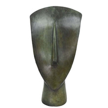 Load image into Gallery viewer, Cycladic Bronze Head statue sculpture - Ancient Art Abstract - Simplicity