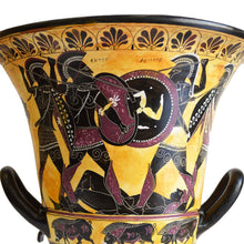 Load image into Gallery viewer, Achilles Hector Menelaos Paris -Trojan War Theme - Krater - Museum Replica