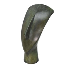 Load image into Gallery viewer, Cycladic Bronze Head statue sculpture - Ancient Art Abstract - Simplicity