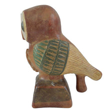 Load image into Gallery viewer, Athenian Owl of wisdom small clay statue - Goddess Athena - Protector of Athens