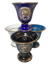 Load image into Gallery viewer, Spartan Helmet design Pythagorean Cup fair cup of justice high quality 4 cups multicolor set