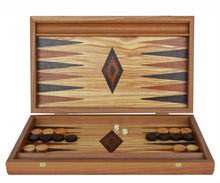 Load image into Gallery viewer, Olive 15" Backgammon Set - Olive wood checkers
