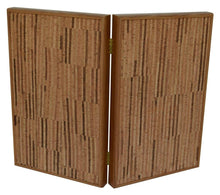 Load image into Gallery viewer, Natural Cork Backgammon Set - Handmade in Greece - Olive wood chips