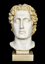 Load image into Gallery viewer, Alexander the Great Macedonian - Alabaster aged bust - King Of Vergina Phillip Son