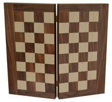 Load image into Gallery viewer, Traditional Walnut wood Backgammon - Chess Set - Olive chips