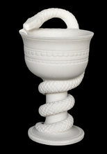 Load image into Gallery viewer, Alabaster Cup with snake design - Symbol of healing - Guardian of sacred places