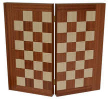Load image into Gallery viewer, Traditional Mahogany Backgammon - Chess Set - Olive chips
