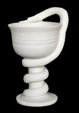 Load image into Gallery viewer, Alabaster Cup with snake design - Symbol of healing - Guardian of sacred places