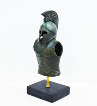 Load image into Gallery viewer, Greek Spartan Corinthian Bronze Helmet Armor mini set - Hoplite soldier infantry