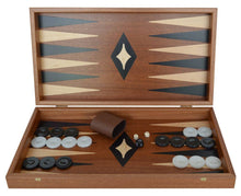 Load image into Gallery viewer, Traditional Mahogany wood 19" Backgammon Set - Handmade in Greece