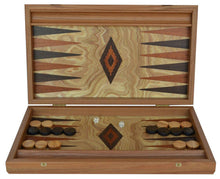 Load image into Gallery viewer, Olive 15" Backgammon Set - Handmade in Greece - Olive wood checkers