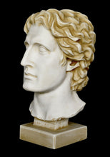 Load image into Gallery viewer, Alexander the Great Macedonian - Alabaster aged bust - King Of Vergina Phillip Son