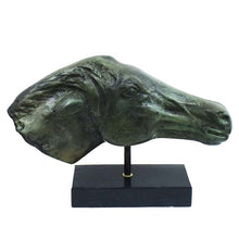 Load image into Gallery viewer, Horse Head bronze sculpture - Ancient Greece - Museum Reproduction
