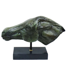 Load image into Gallery viewer, Horse Head bronze sculpture - Ancient Greece - Museum Reproduction
