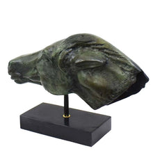 Load image into Gallery viewer, Horse Head bronze sculpture - Ancient Greece - Museum Reproduction
