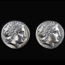 Load image into Gallery viewer, Apollo Sterling Silver Cufflinks - Olympian God of Healing Music Poetry - Apulu
