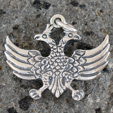 Load image into Gallery viewer, Double Headed Eagle Silver Pendant - Byzantine Empire - Roman
