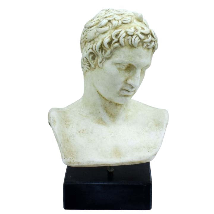 Ephebe of Marathon bust - Youth boy sculpture museum reproduction - Ephivos