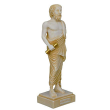 Load image into Gallery viewer, Epicurus Aged Statue - Ancient Greek Philosopher - Epicureanism - Materialist
