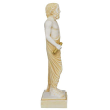 Load image into Gallery viewer, Epicurus Aged Statue - Ancient Greek Philosopher - Epicureanism - Materialist
