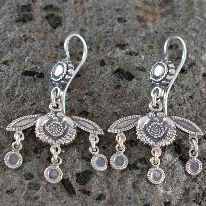 Malia Bees Silver Earrings - High Quality Silver Item – Ancient Greece - Minoan