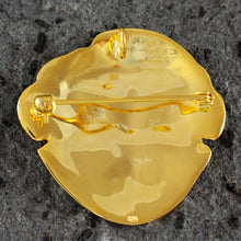 Load image into Gallery viewer, Mask of Agamemnon Silver Pendant - Gold Plated - Brooch - Pin
