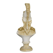Load image into Gallery viewer, Goddess Athena Alabaster aged bust - Symbol of Wisdom Strength Strategy
