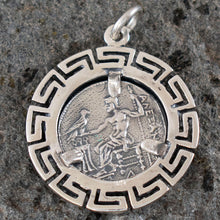 Load image into Gallery viewer, Alexander The Great Hercules Silver Coin Pendant With Meander - Macedonia King
