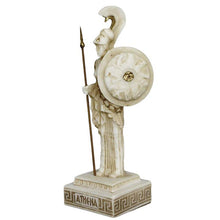 Load image into Gallery viewer, Goddess Athena Alabaster aged small statue - Symbol of Wisdom Strength Strategy
