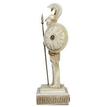 Load image into Gallery viewer, Goddess Athena Alabaster aged small statue - Symbol of Wisdom Strength Strategy
