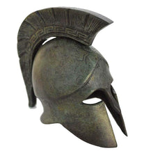 Load image into Gallery viewer, Bronze Corinthian Mini Helmet with Meander Design
