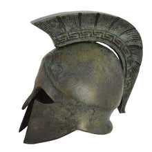 Load image into Gallery viewer, Bronze Corinthian Mini Helmet with Meander Design
