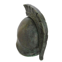 Load image into Gallery viewer, Bronze Corinthian Mini Helmet with Meander Design
