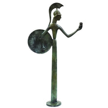 Load image into Gallery viewer, Goddess Athena with her Owl bronze figure - Symbol of Wisdom Strength Strategy
