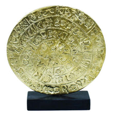 Load image into Gallery viewer, Phaistos disc Bronze sculpture - Palace of Knossos Museum Replica - Minoan Period
