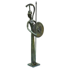 Load image into Gallery viewer, Goddess Athena with shield bronze statue sculpture - Symbol of Wisdom Strategy

