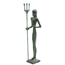 Load image into Gallery viewer, Poseidon small bronze figurine - Ancient Greek God of the sea - Twelve Olympians

